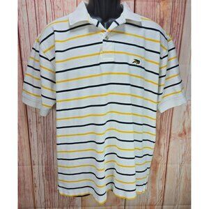 Perlis Mens Combed Cotton Classic Fit Striped Polo Medium